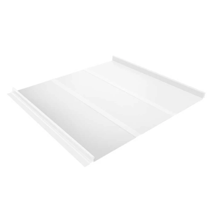 Фальцевая кровля Кликфальц Line Grand Line 0,45 Полиэстер RAL 9003 Сигнальный Белый