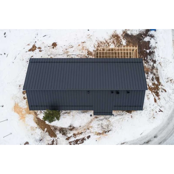 Фальцевая кровля Кликфальц Pro Grand Line 0,45 Drap ST RAL 9005 Черный