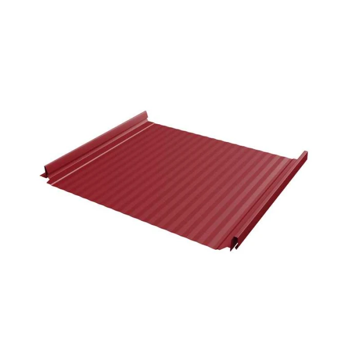 Фальцевая кровля Кликфальц Pro Gofr Grand Line 0,45 Полиэстер RAL 3003 Рубиново-Красный